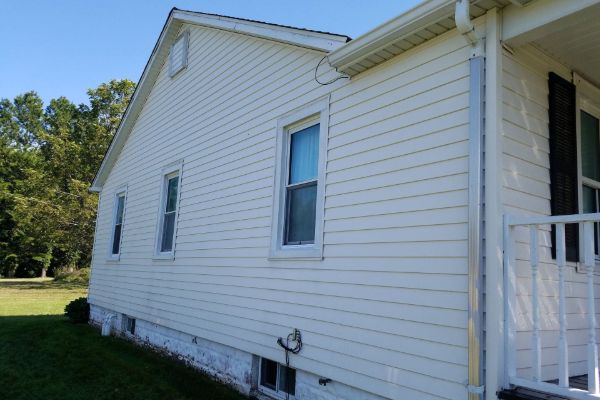 Pressure Wash Siding Clean