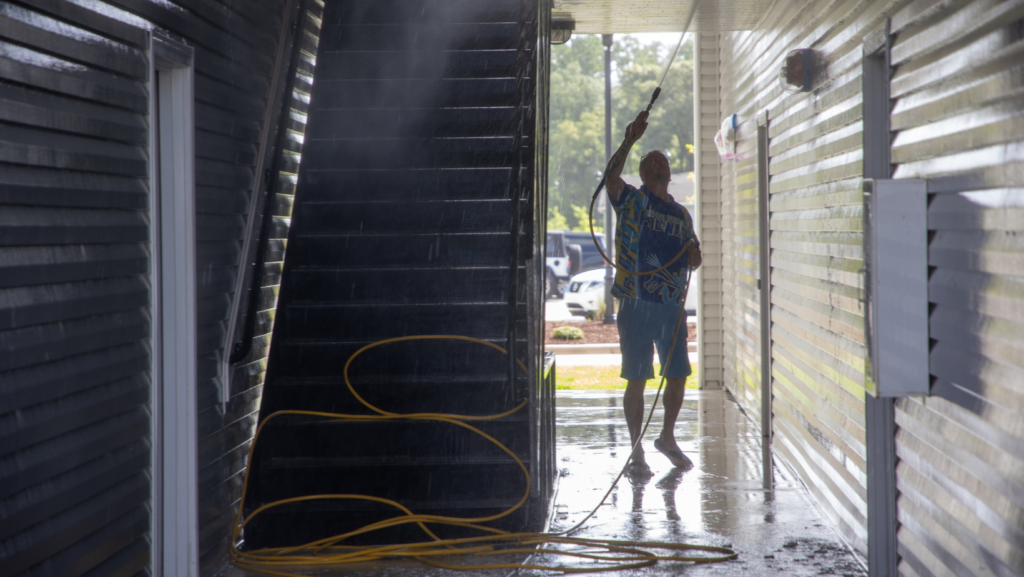 pressure wash vs soft wash Exterior Cleaning blog Wilmington NC Cape Fear Pro Wash
